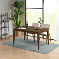 Cove Rectangle Extension Dining Table Walnut Wood