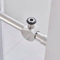 56 60 in. W x 76 in. H Sliding Frameless Shower Door chrome-stainless steel