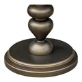 Pedestal Accent Table Bronze Wood