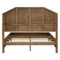 Wood Queen Bed Brown Wood