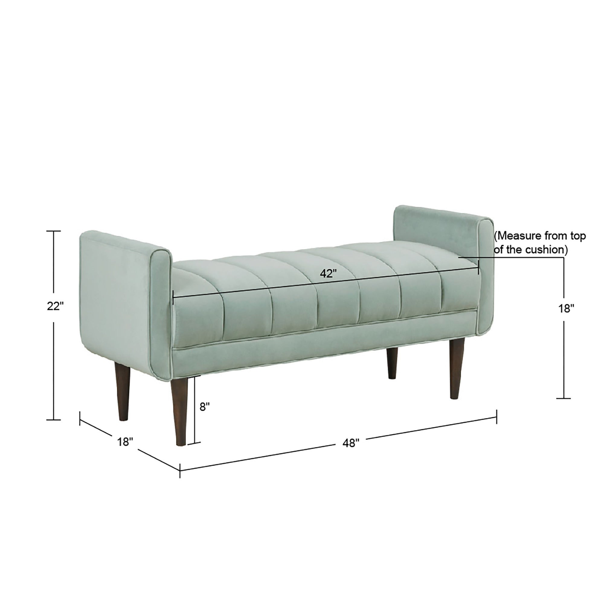 Upholstered Modern Accent Bench