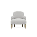 Upholstered Accent Chair Light Grey Polyester