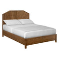 Wood Queen Bed Brown Wood