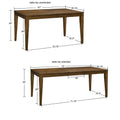 Cove Rectangle Extension Dining Table Walnut Wood