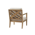 Upholstered Accent Armchair Ivory Polyester