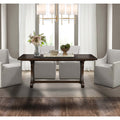 Rectangle Extension Dining Table Brown Wood