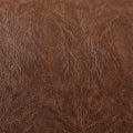Faux Leather Accent Chair Brown Polyester