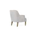 Upholstered Accent Chair Light Grey Polyester