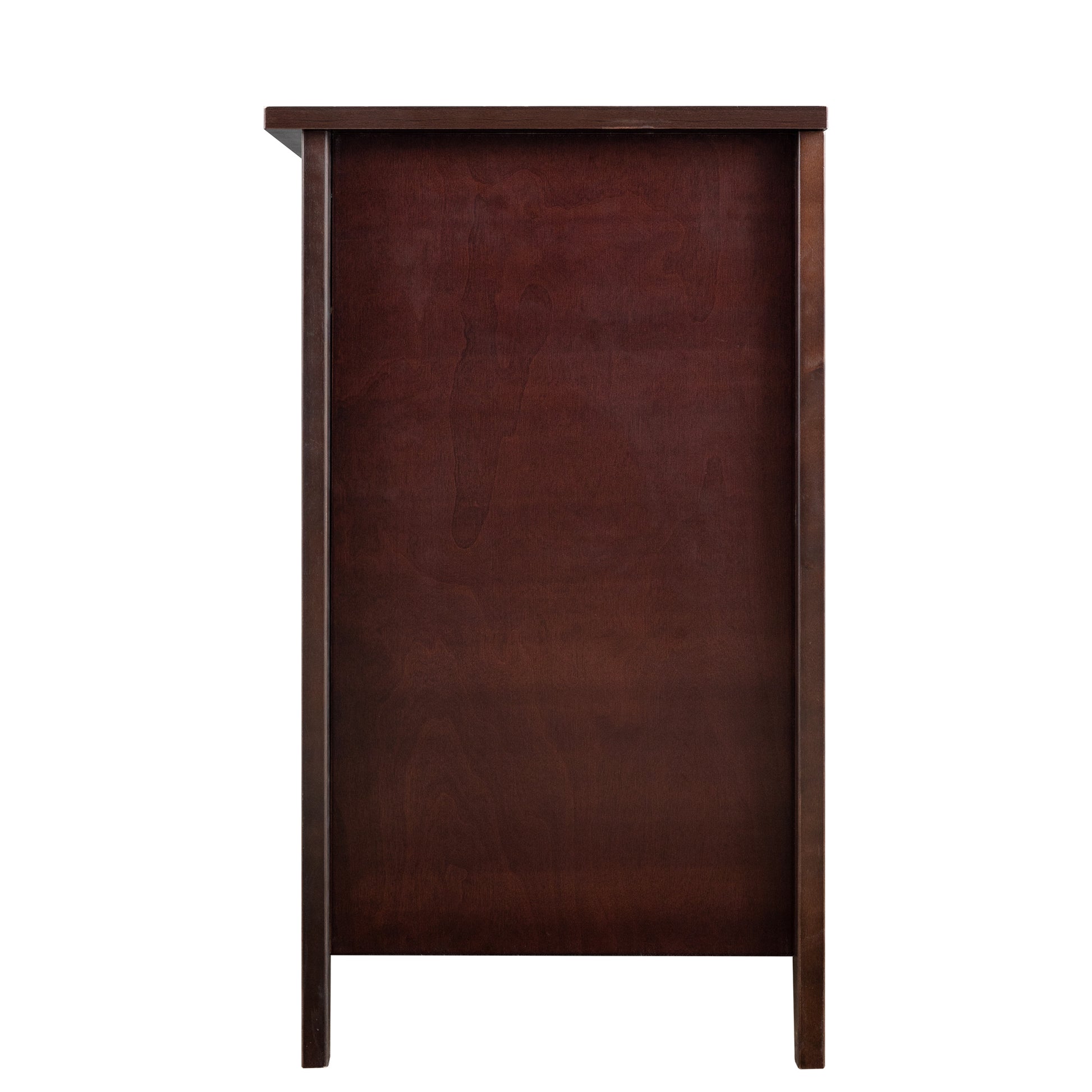 Solid Wood Spray Painted Drawer Dresser Bar,Buffet Tableware Cabinet Lockers Buffet Server Console Table Lockers, Retro Round Handle, Applicable To The Dining Room, Living Room,Kitchen Corridor,Auburn 5 Or More Drawers Antique Auburn Brown Primary Living