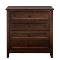 Solid Wood Spray Painted Drawer Dresser Bar,Buffet Tableware Cabinet Lockers Buffet Server Console Table Lockers, Retro Round Handle, Applicable To The Dining Room, Living Room,Kitchen Corridor,Auburn 3 4 Drawers Auburn Brown Primary Living Space Solid