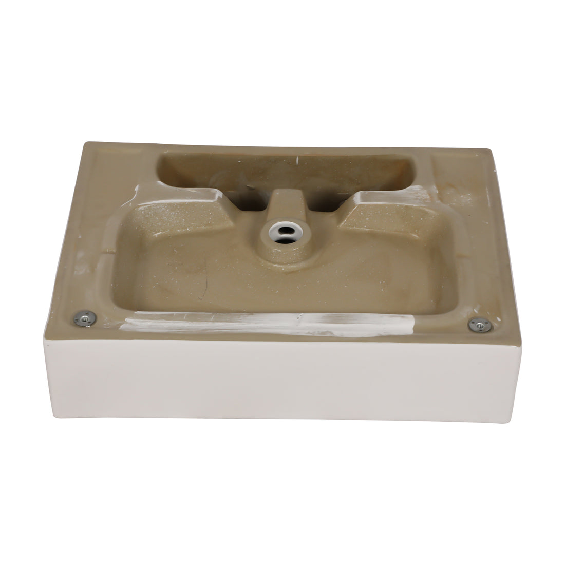 30" Bathroom Console Sink With Overflow,Ceramic Console Sink White Basin Black Legs White Ceramic