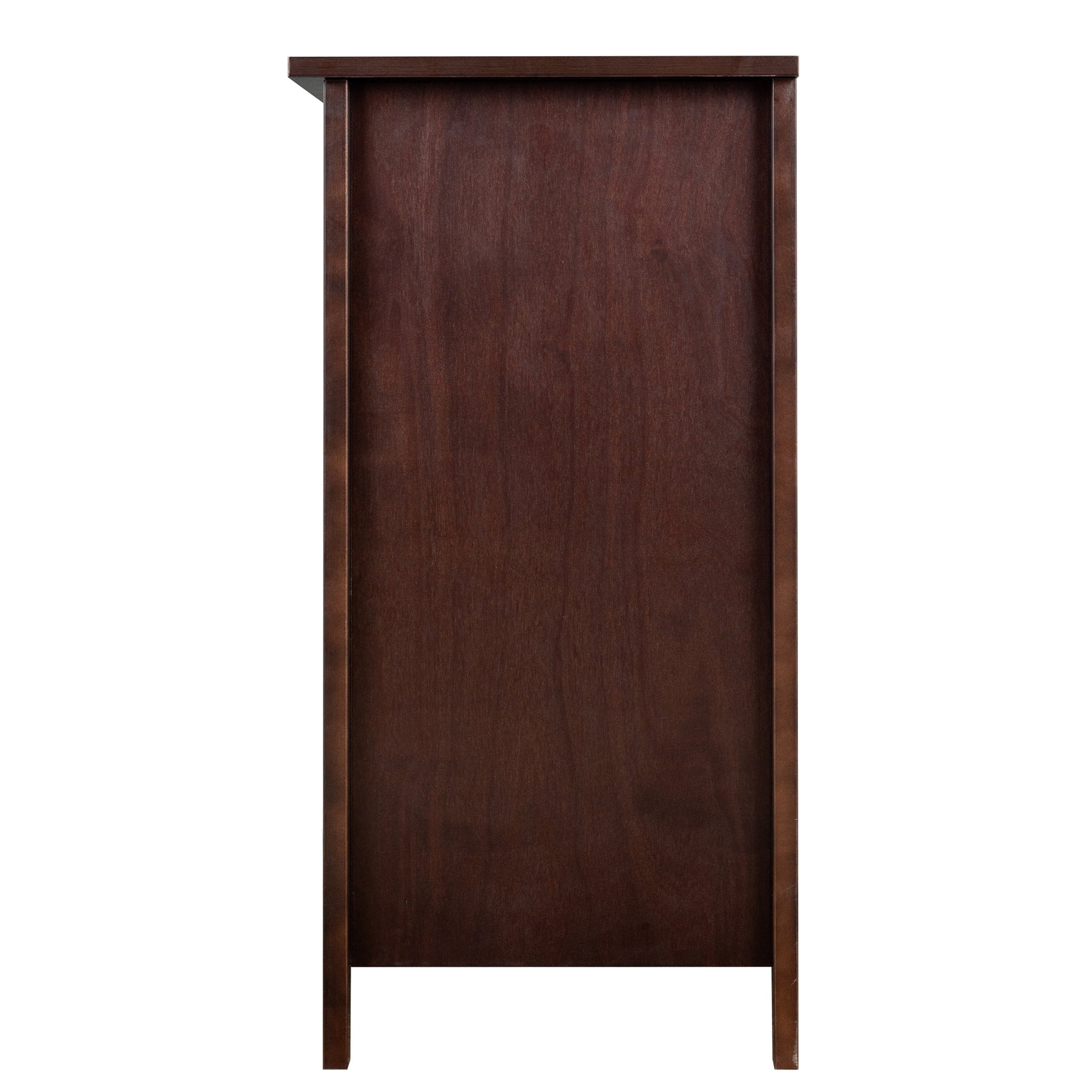 Solid Wood Spray Painted Drawer Dresser Bar,Buffet Tableware Cabinet Lockers Buffet Server Console Table Lockers, Retro Round Handle, Applicable To The Dining Room, Living Room,Kitchen Corridor,Auburn 3 4 Drawers Auburn Brown Primary Living Space Solid