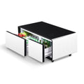 Modern Smart Coffee Table with Built in Fridge, Outlet white-built-in outlets or usb-primary living