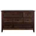 Solid Wood Spray Painted Drawer Dresser Bar,Buffet Tableware Cabinet Lockers Buffet Server Console Table Lockers, Retro Round Handle, Applicable To The Dining Room, Living Room,Kitchen Corridor,Auburn 5 Or More Drawers Antique Auburn Brown Primary Living