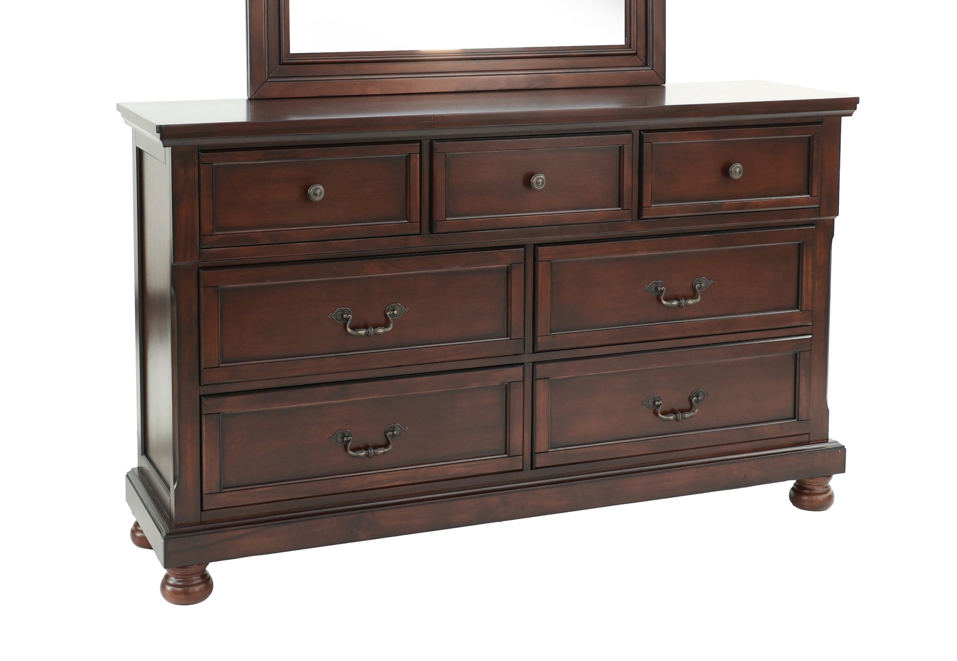 Dresser In Antique Cherry Dark Brown Wood Dresser In Antique Cherry Dark Brown Wood