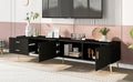 Modern Tv Stand With 5 Champagne Legs Durable, Stylish, Spacious, Versatile Storage Tvs Up To 77