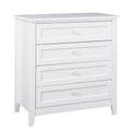 Solid Wood Spray Painted Drawer Dresser Bar,Buffet Tableware Cabinet Lockers Buffet Server Console Table Lockers, Retro Round Handle, Applicable To The Dining Room, Living Room,Kitchen Corridor,White 3 4 Drawers Distressed Finish White White Primary