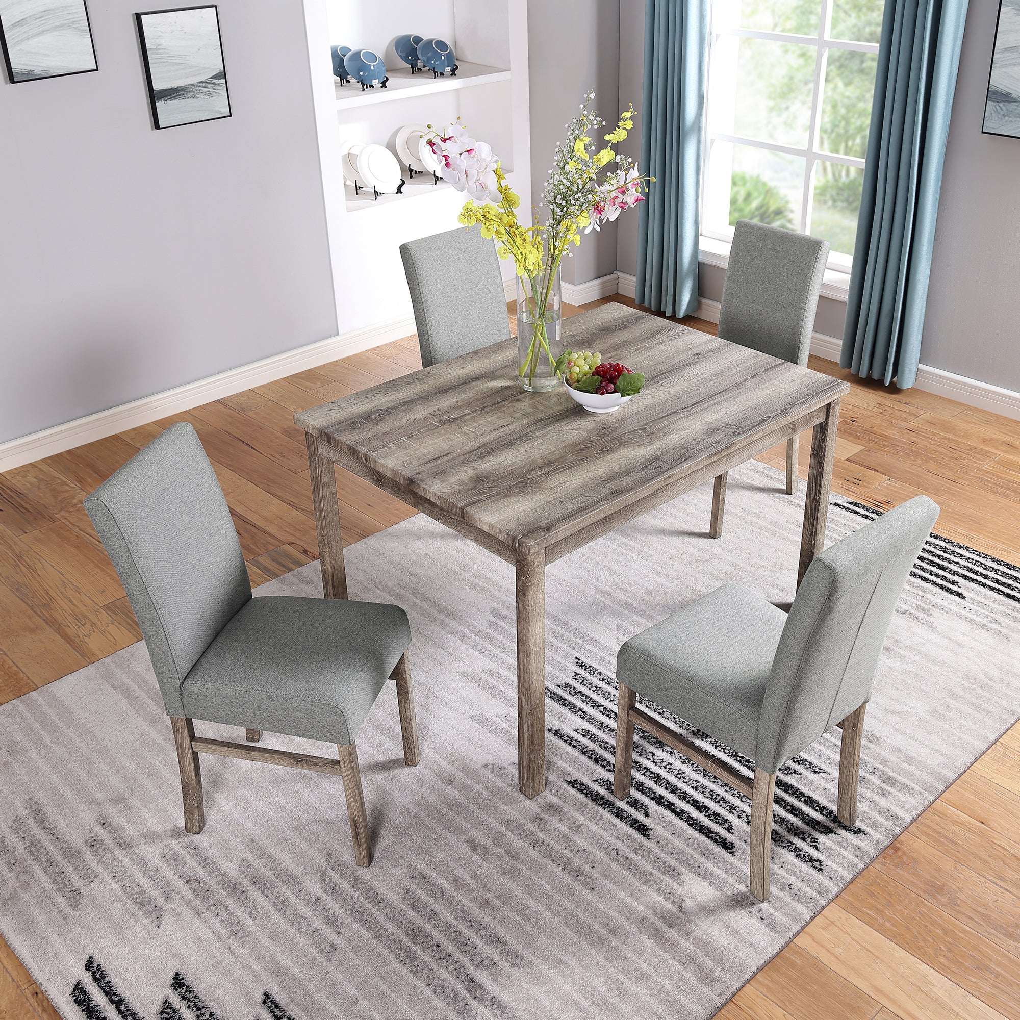 Dining Table Dining Chairs Kitchen Dining Table Dining Table Small Kitchen Dining Table Small Space Dining Table Dining Table Home Furniture Rectangular Modern,Old Sku W1781S00002 Antique Yellow Gray Solid Wood Mdf