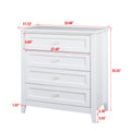 Solid Wood Spray Painted Drawer Dresser Bar,Buffet Tableware Cabinet Lockers Buffet Server Console Table Lockers, Retro Round Handle, Applicable To The Dining Room, Living Room,Kitchen Corridor,White 3 4 Drawers Distressed Finish White White Primary