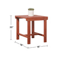 Caladesi Poolside Wood Side Table