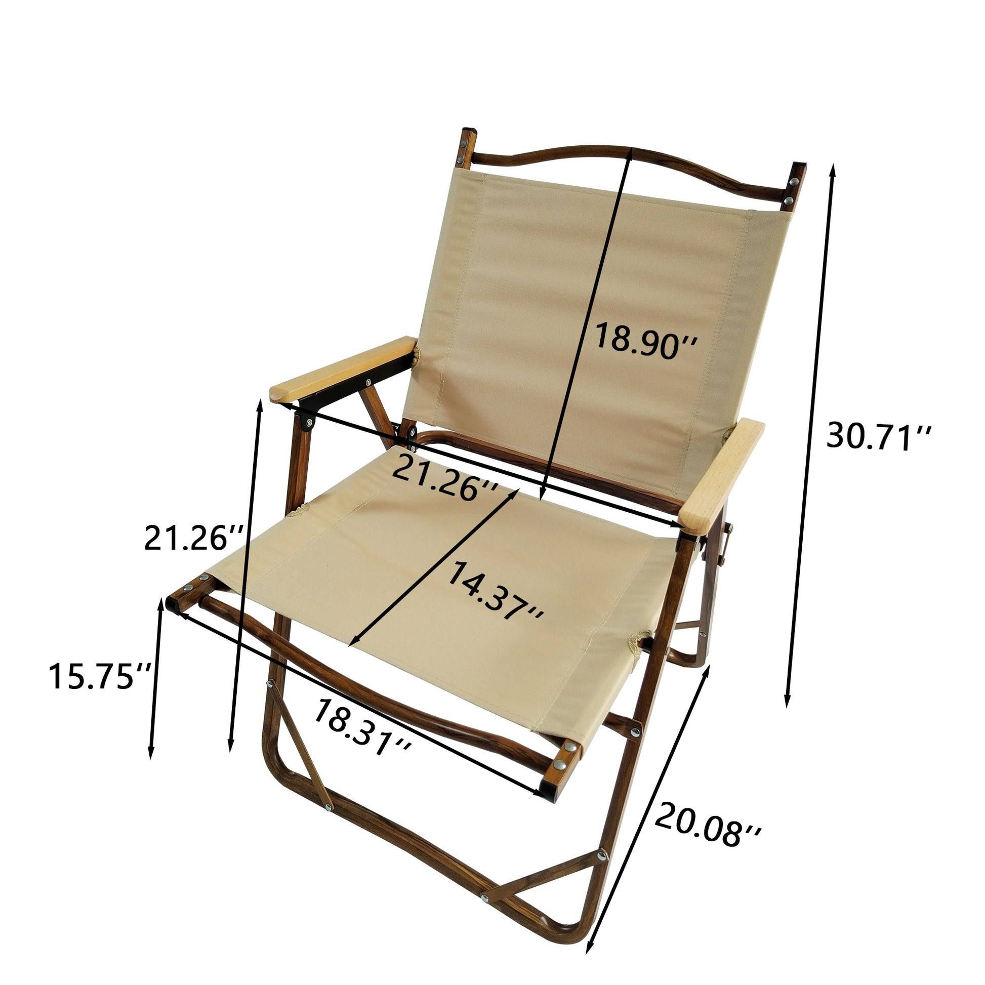 Multi Function Foldable And Portable Dining Set, 1 Dining Table & 4 Folding Chairs, Indoor And Outdoor Universal ,Natural Natural Wood