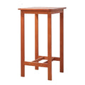 Emilio Reddish Brown Tropical Wood Bar Table