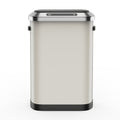 50L Smart Automatic Trash Cans Full Intelligent Sensor White White Steel
