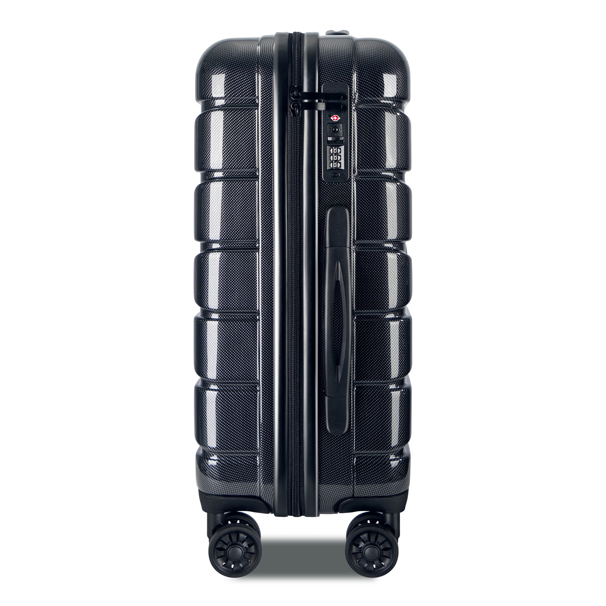 Luggage 3 Piece Sets With Spinner Wheels Abs Pc -