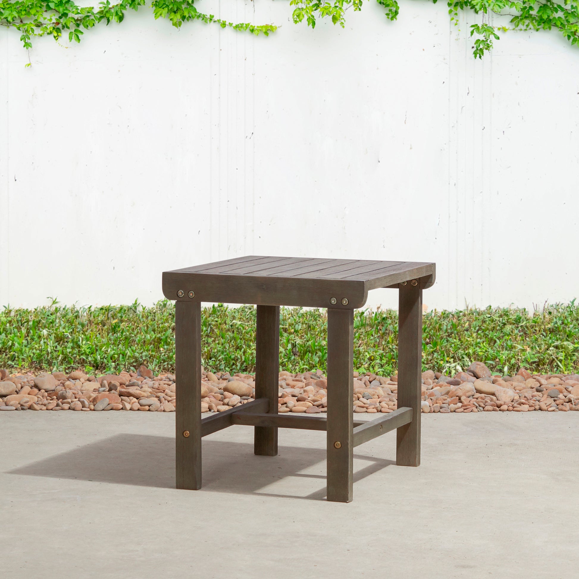 Caladesi Poolside Grey Washed Vintage Wood Side