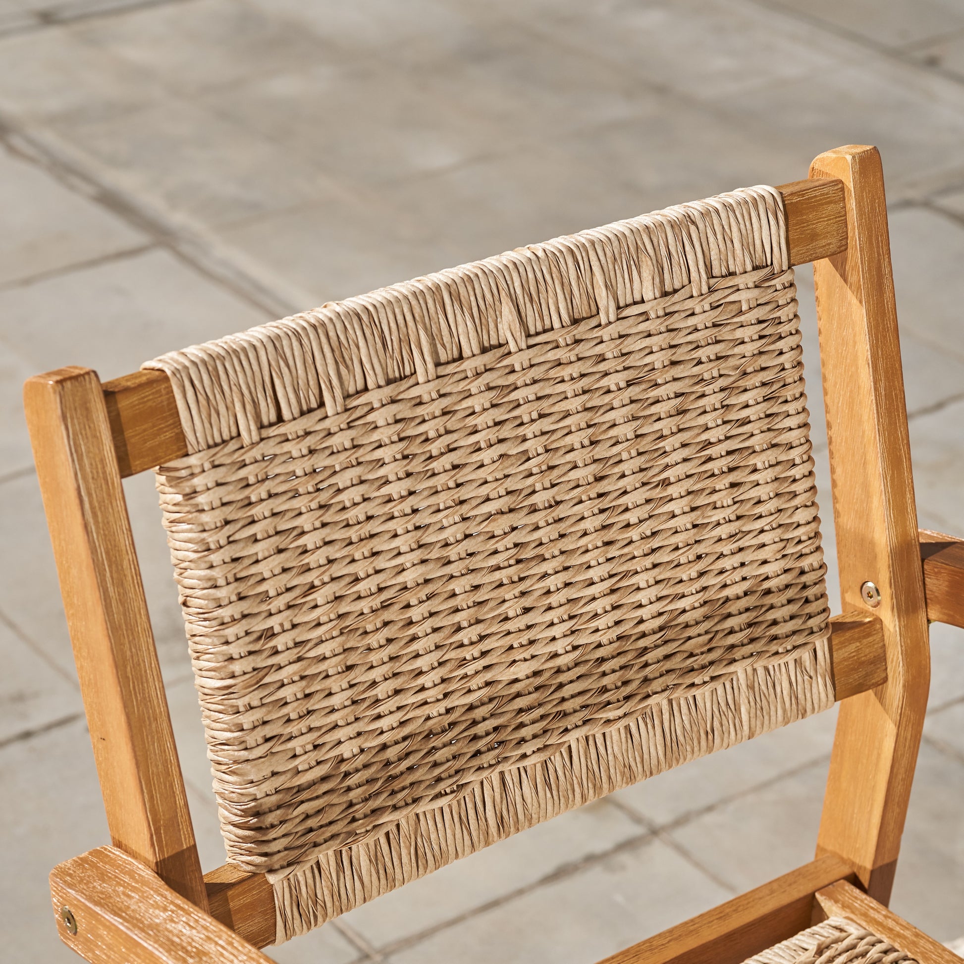 Mauricio Honey Wood Dining Chair Set Of 2 Light Brown Wood Acacia Wood