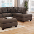 3 Pcs Sectional in Black Coffee