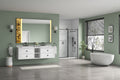 72*23*21in Wall Hung Doulble Sink Bath Vanity Cabinet white-abs+steel(q235)+wood+pvc