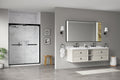 72*23*21in Wall Hung Doulble Sink Bath Vanity Cabinet khaki-abs+steel(q235)+wood+pvc