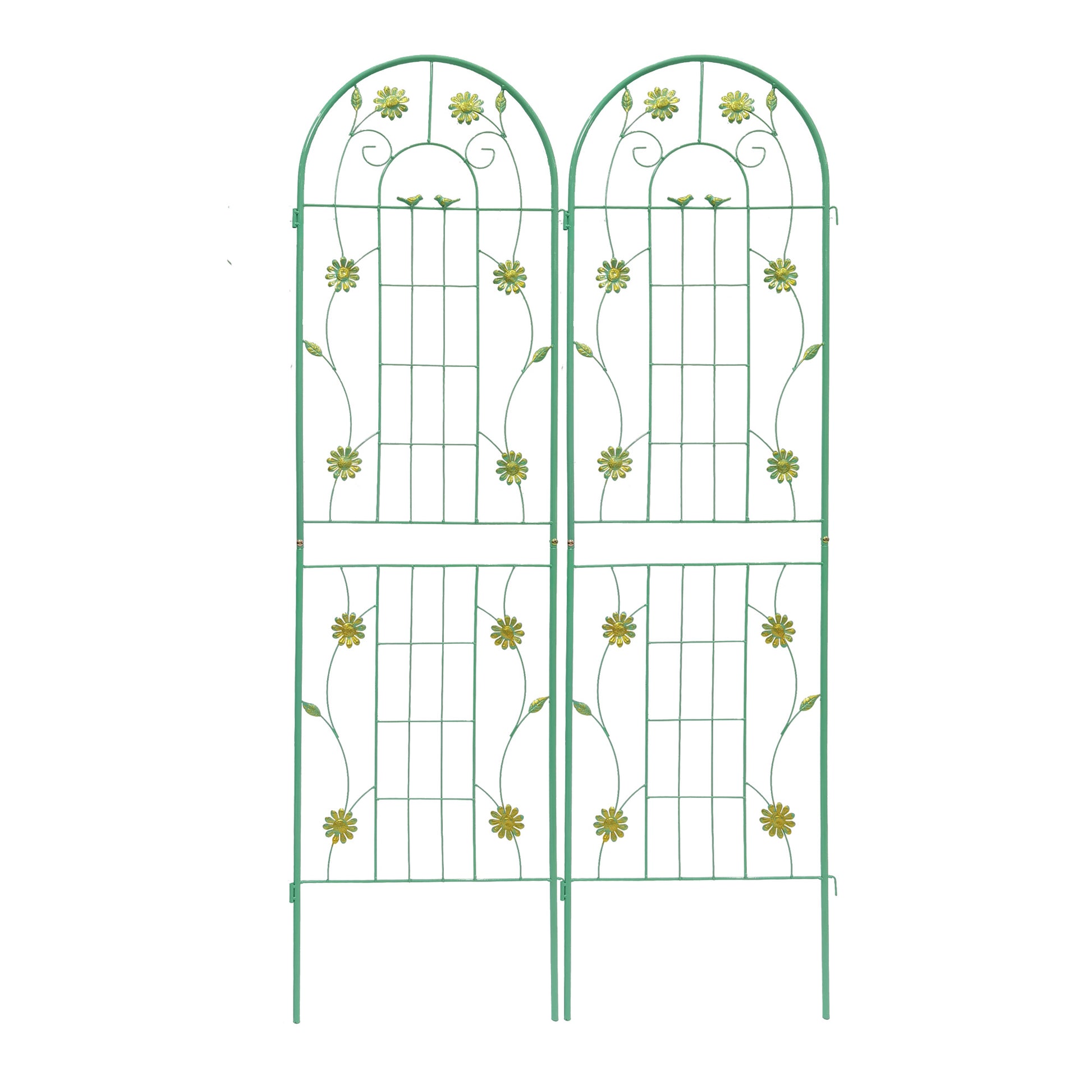 4 Pack Metal Garden Trellis 71" X 19.7" Rustproof Trellis For Climbing Plants Outdoor Flower Support Green Green Garden & Outdoor Iron