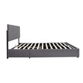 Full Upholstered Platform Bed With Lifting Storage, Full Size Bed Frame With Storage And Tufted Headboard,Wooden Full Platform Bed For Kids Teens Adults,No Box Spring Needed Full, Gray Box Spring Not Required Full Grey Wood Bedroom American Design Bed