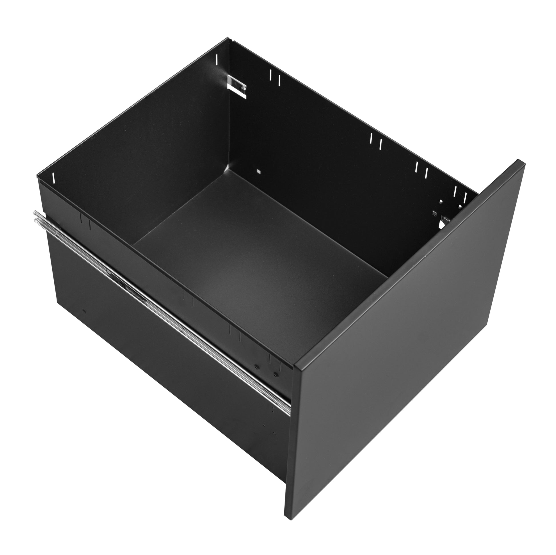 2 Drawer File Cabinet with Lock, Steel Mobile Filing black-steel
