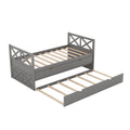 Multi Functional Daybed With Drawers And Trundle, Gray Box Spring Not Required Twin Gray Wood Pine Daybeds Pine