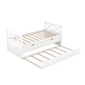 Multi Functional Daybed With Drawers And Trundle, White Box Spring Not Required Twin White Wood Daybeds Pine