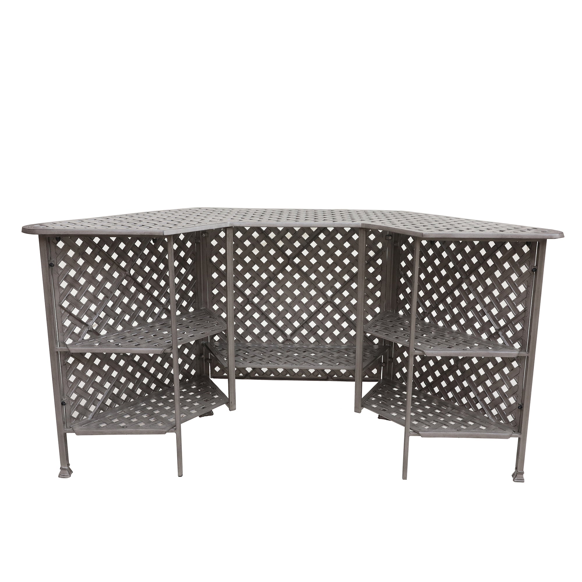 Cast Alumnim Weave Pattern Party Bar Table A -