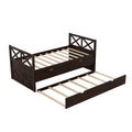 Multi Functional Daybed With Drawers And Trundle, Espresso Box Spring Not Required Twin Espresso Wood Pine Daybeds Pine