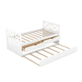 Multi Functional Daybed With Drawers And Trundle, White Box Spring Not Required Twin White Wood Daybeds Pine