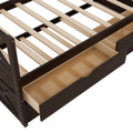 Multi Functional Daybed With Drawers And Trundle, Espresso Box Spring Not Required Twin Espresso Wood Pine Daybeds Pine