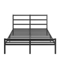 Metal Platform Bed Frame With Headboard, Sturdy Metal Frame, No Box Spring Needed Queen Queen Black Metal