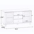 Ultra White Changhong Glass Tv Cabinet White Mdf