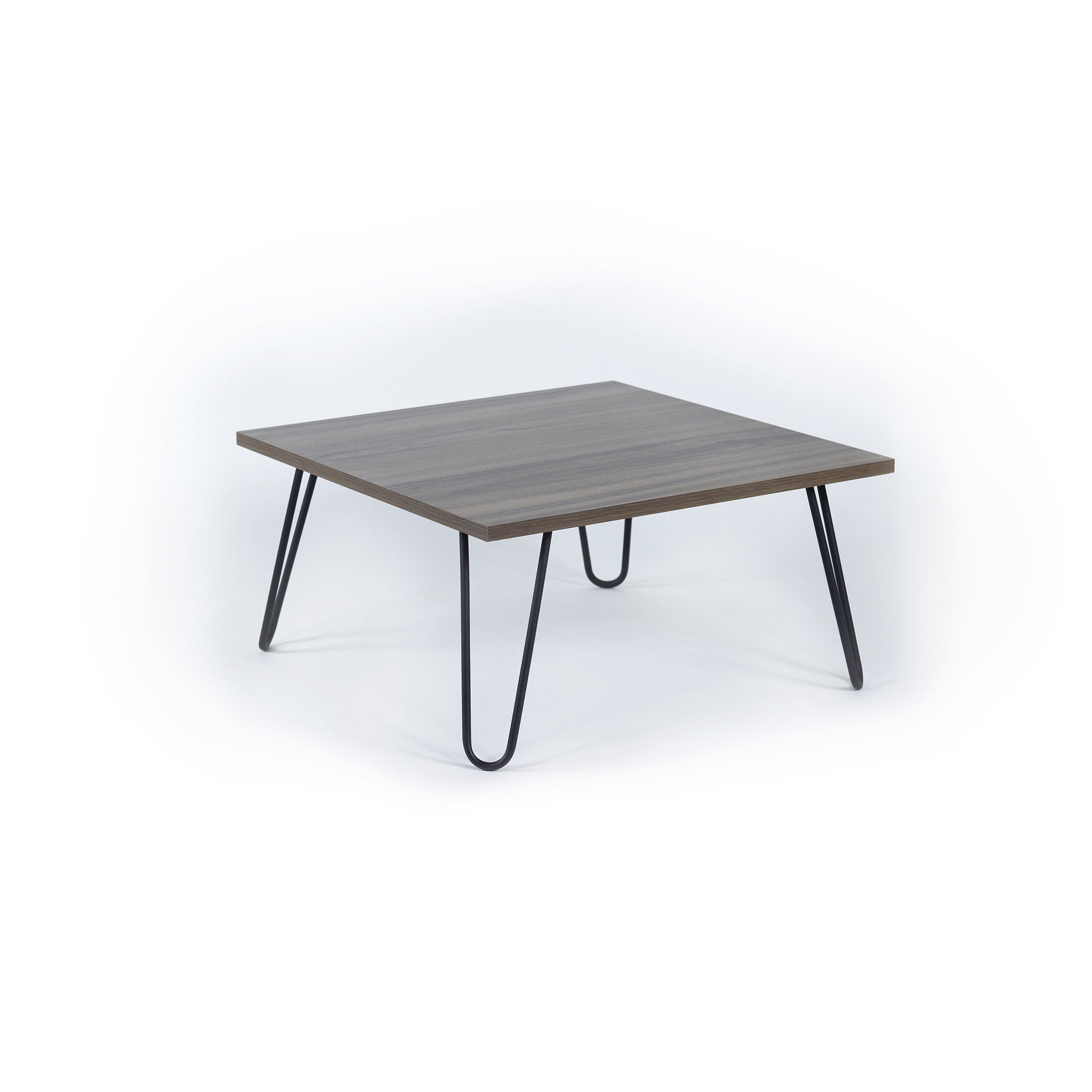 Lona 4 Metal Legs Coffee Table For Living Room white-wood