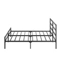 Metal Platform Bed Frame With Headboard, Sturdy Metal Frame, No Box Spring Needed Queen Queen Black Metal