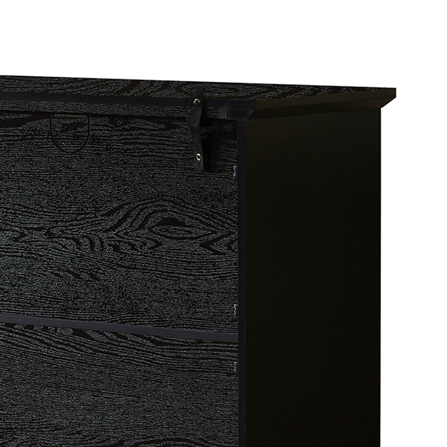 53" TV Console Storage Buffet Cabinet Sideboard, Black black-dining room-adjustabel shelves-mdf+glass