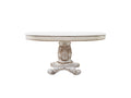 Vendome Dining Table Antique Pearl Finish Dn01222 Antique White Solid Wood