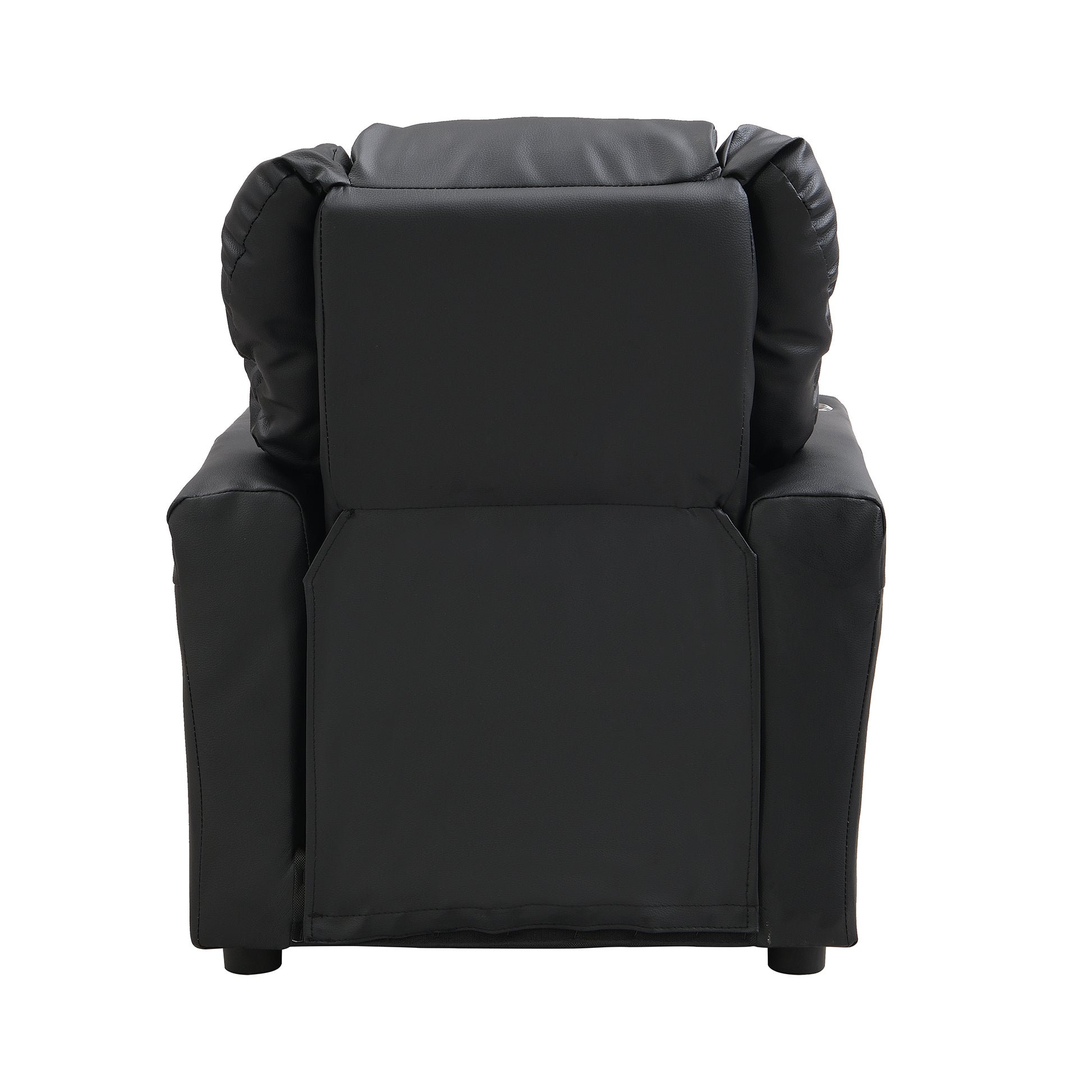 Kids Recliner Chair Black Pvc Black Pvc
