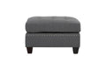 Modular Sectional 6Pc Set Living Room Furniture Corner Sectional Tufted Nail Heads Couch Gray Linen Like Fabric 3X Corner Wedge 2X Armless Chairs And 1X Ottoman Gray Primary Living Space Tufted Back Contemporary,Modern Modular Fabric 6 Seat